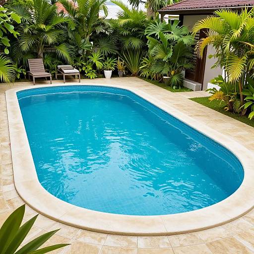 Tropical Garden Salt Water Pool