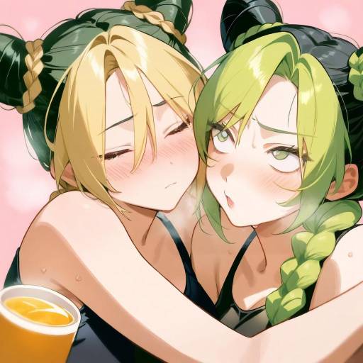 Jolyne and Friends: Colorful Hair Styles