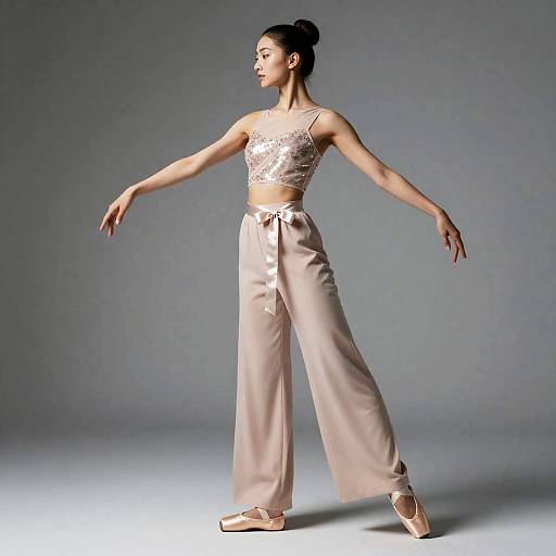 Blush Avant-Garde Ballet Fusion Outfit