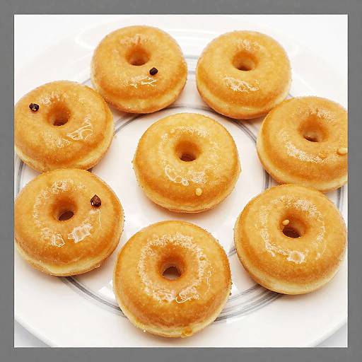 Glazed Doughnuts with Brown Sugar Peaks