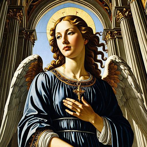 Renaissance Angel Painting by Sandro Botticelli