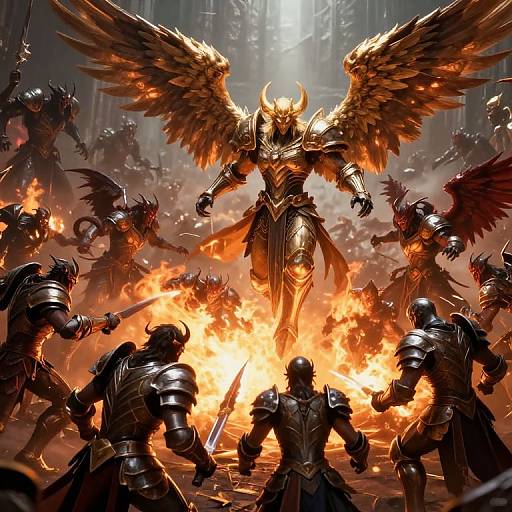 Epic Angel vs Eldritch Demon Battle