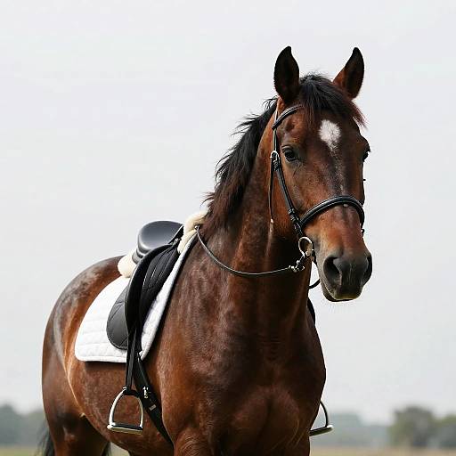 Realistic Solo Horse Riding Portrait