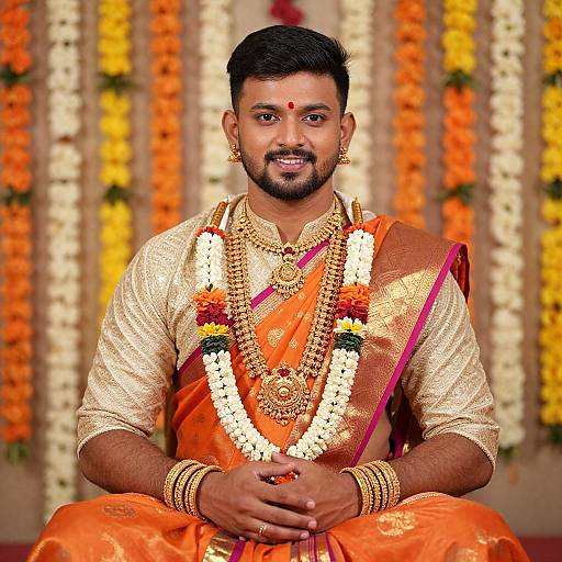 South Indian Groom's Regal Jewellery Set