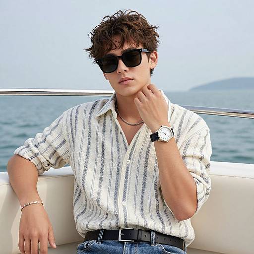Stylish Male Boat Party Attire