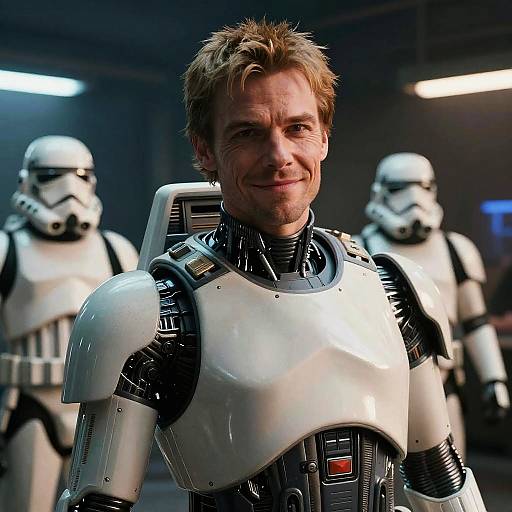 Intricate Cyborg in Star Wars Warfare