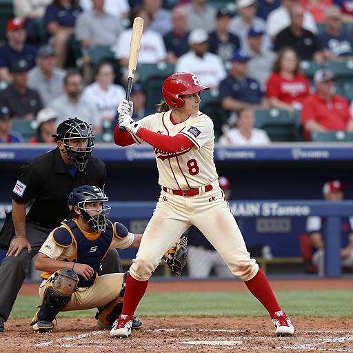 Dynamic Baseball Scene with Female Player