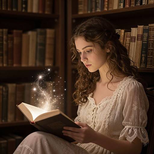 Enchanted Reading in Mystic Library