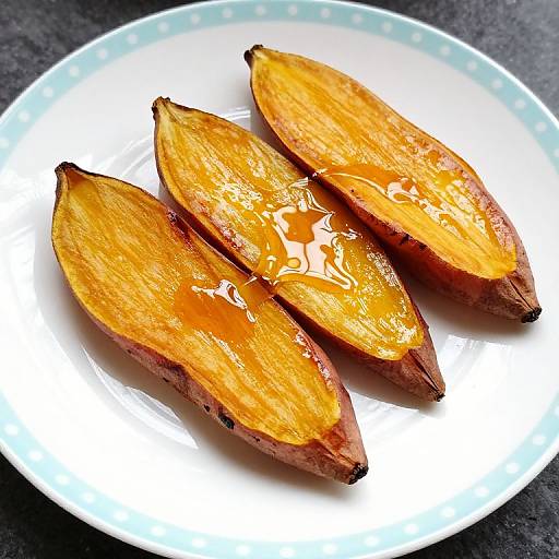 Honey-Glazed Roasted Sweet Potato Slices