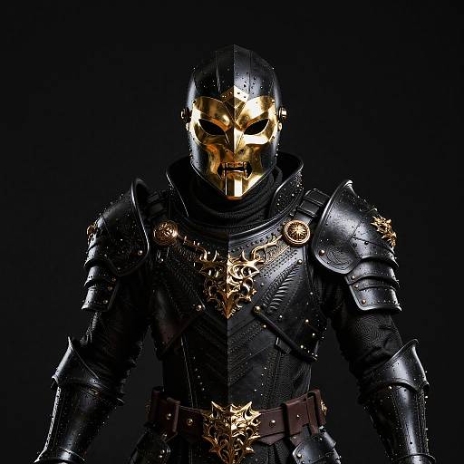 Gilded Phantom Reaper in Black Armor