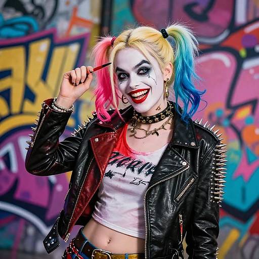 Harley Quinn Punk Street Art