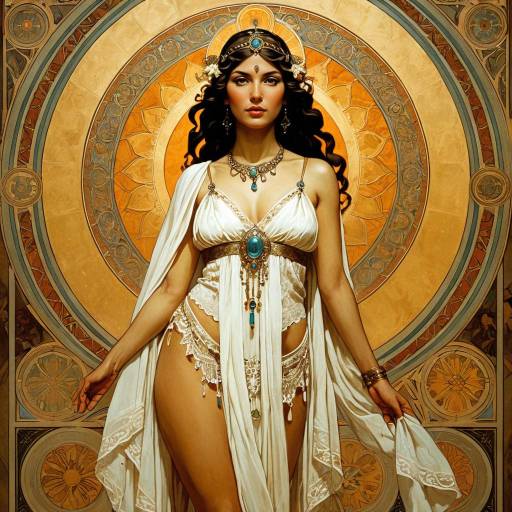 Ancient Goddess in Elegant White Lace Ancient Goddess in Elegant White Lace