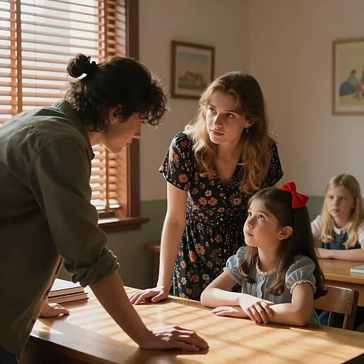 Gathering in a Sunlit Room