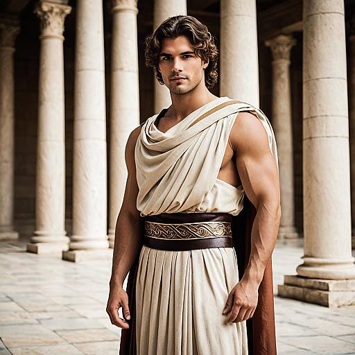 Photorealistic Portrait of Roman-Inspired Man