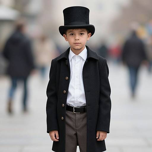 Man in Piccolo Costume with Top Hat