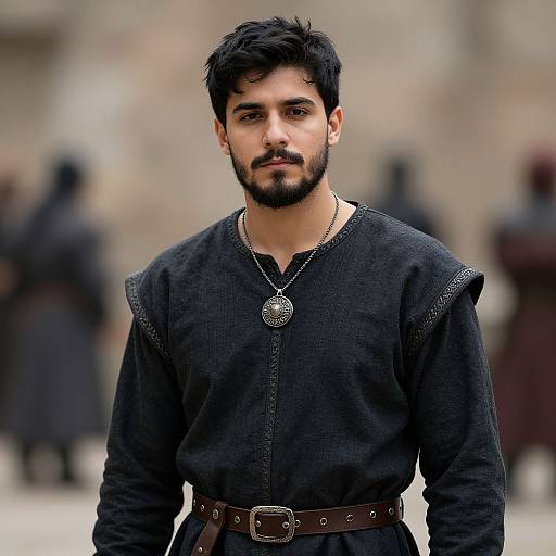 Medieval Baron Portrait with Beard