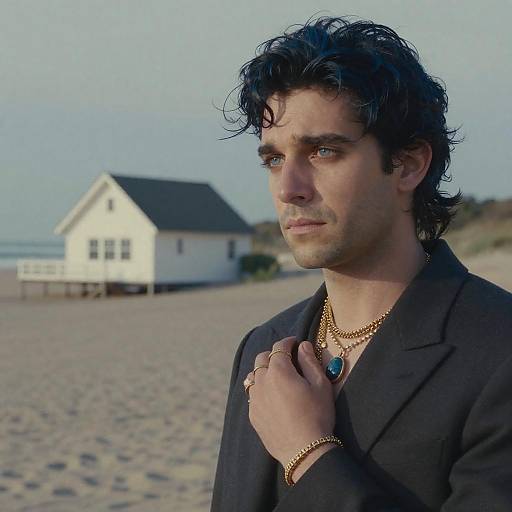 Elegant Bungalow Beach Landscape Art