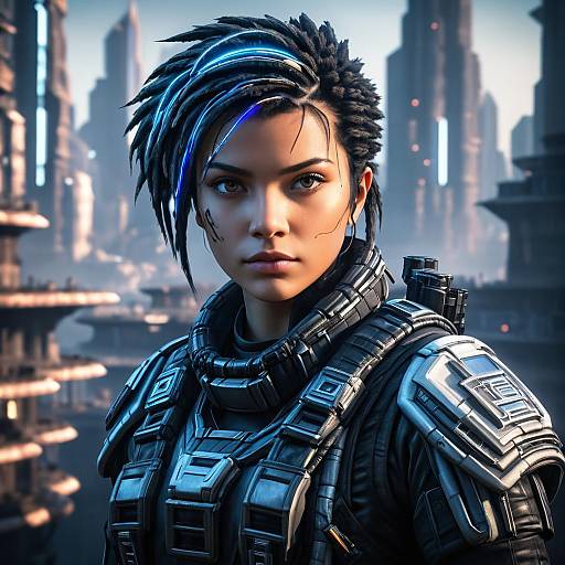 Futuristic Apex Legends Warrior Portrait