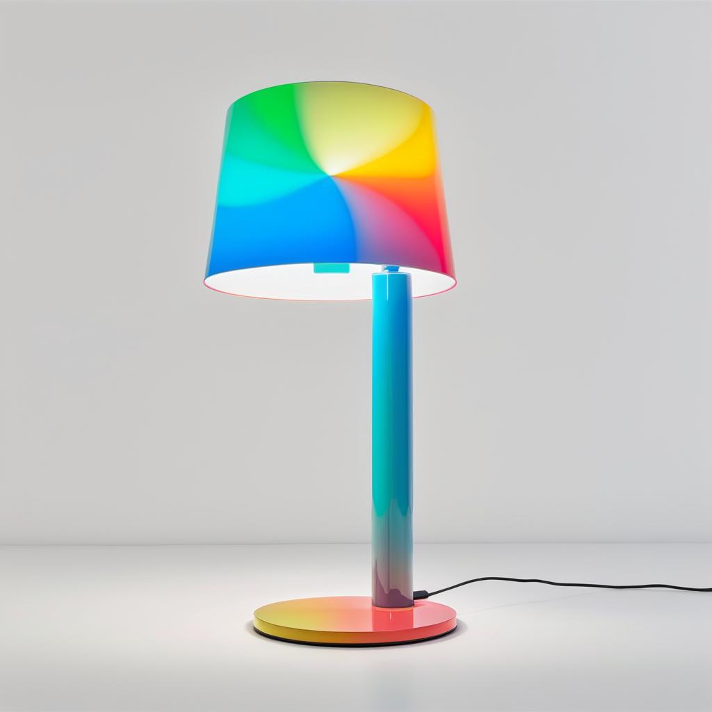 Artistic Colorful Floor Lamp Mockup