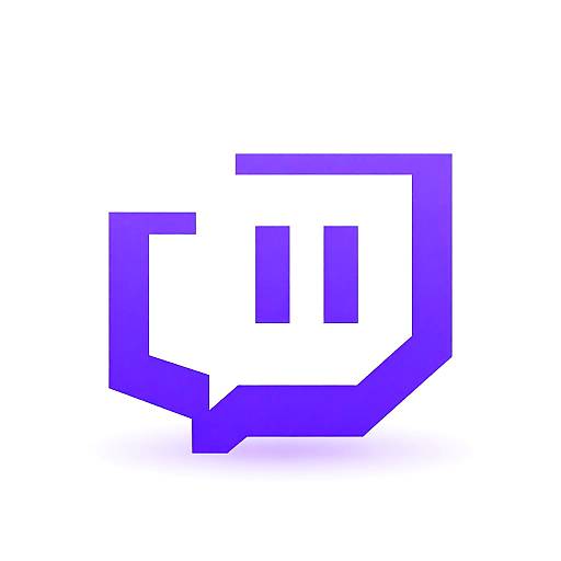 Modern Twitch Follow Icon Design