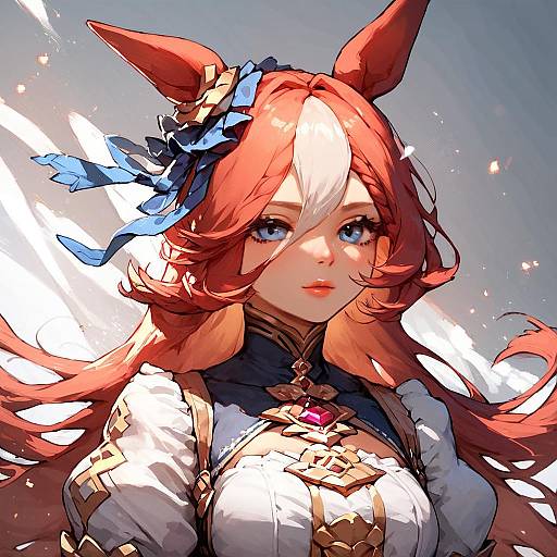 High-Quality Anime Twin Turbo Portrait