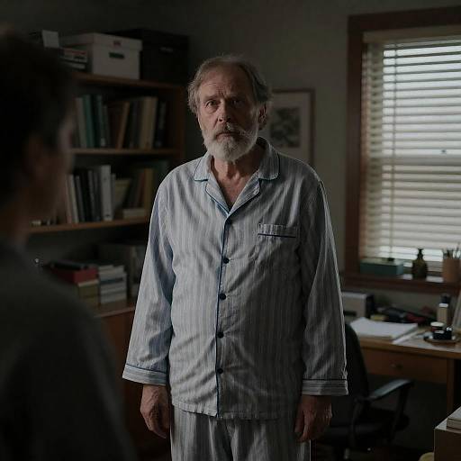 Mysterious Middle-Aged Man in Pajamas