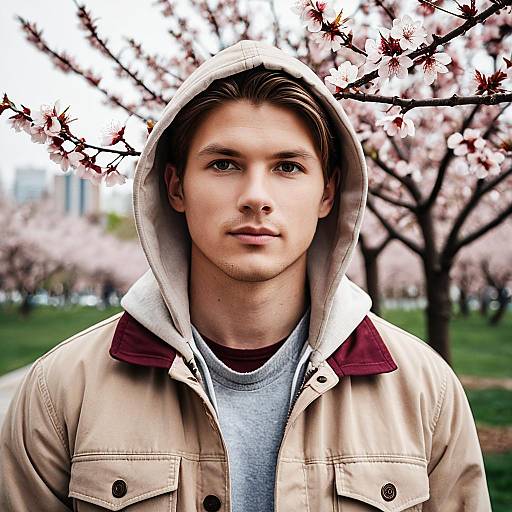 Spring Style Portrait of a Young Man