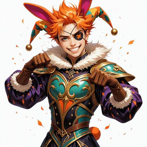 Playful Jester with Flamboyant Style
