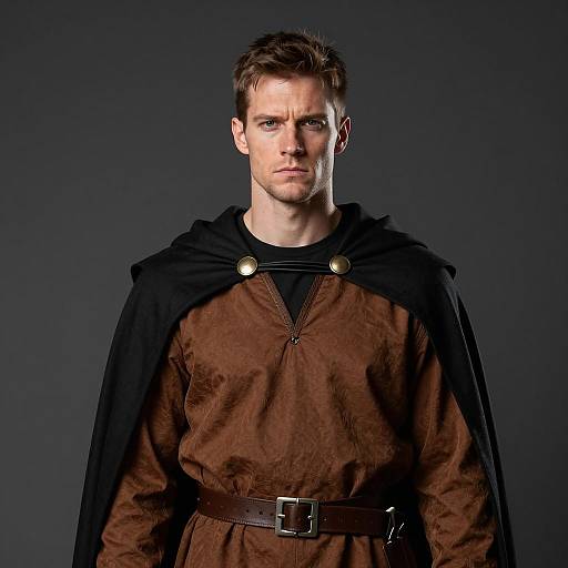 Man in Medieval Halloween Costume