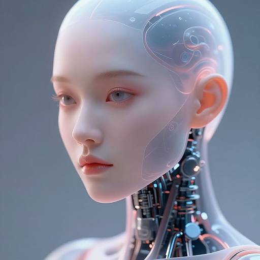 Serene Female Android Portrait