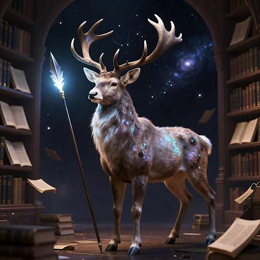 Shakespearean Stag of the Cosmic Library