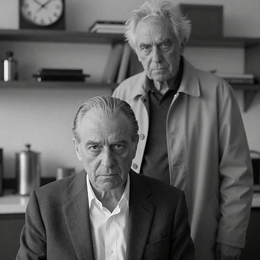 Intense Portrait of Elderly Men