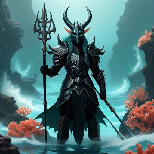 Mystical Merfolk Guardian in Coral Palace