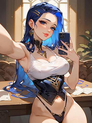 Futuristic Cosplay Portrait of a Woman