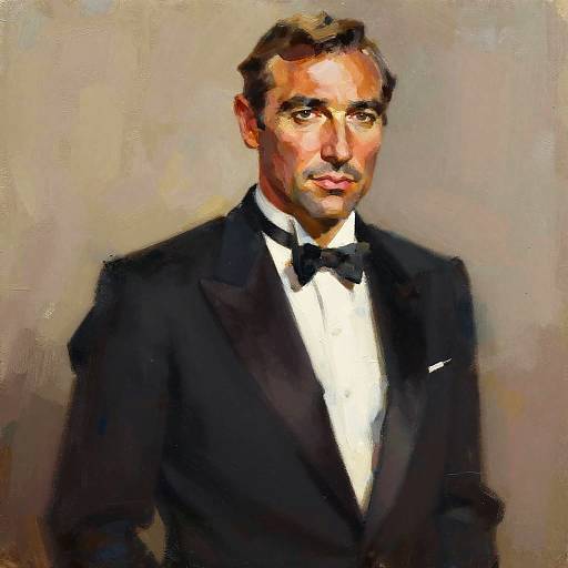 Impressionistic Artistic Nude Inspired by Sean Connery