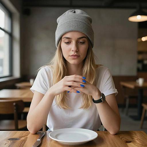 Portrait of Young Woman in Industrial Setting