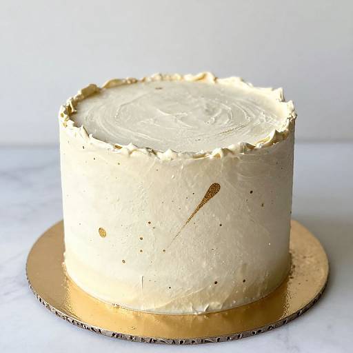 Elegant Gold Splatter Cake Design