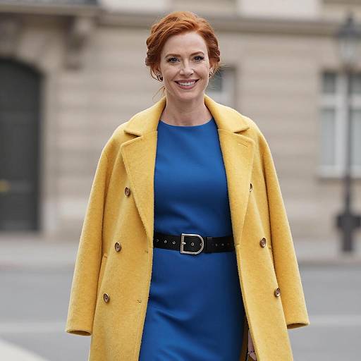 Confident Woman in Vibrant Fashion Statement