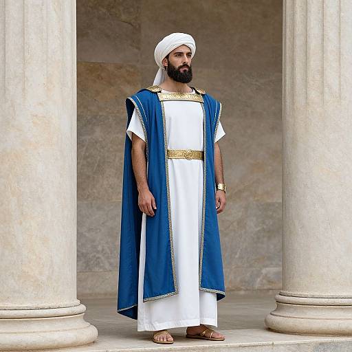 Bearded Man in Greco-Roman Attire