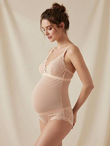 Soft Natural Light Maternity Boudoir Portrait