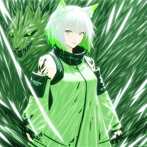 Illustration of Mon3tr (arknights), arknights in the style of Uenoryoma