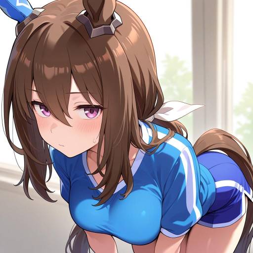 Adorable Horse Girl with Animal Features