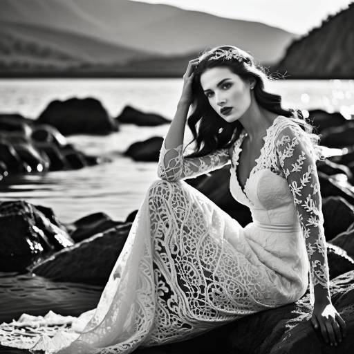 Enchanting Mermaid in Dorothea Lange Style Enchanting Mermaid in Dorothea Lange Style