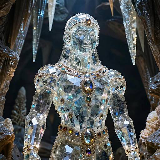 Majestic Crystal Golem in Paradise