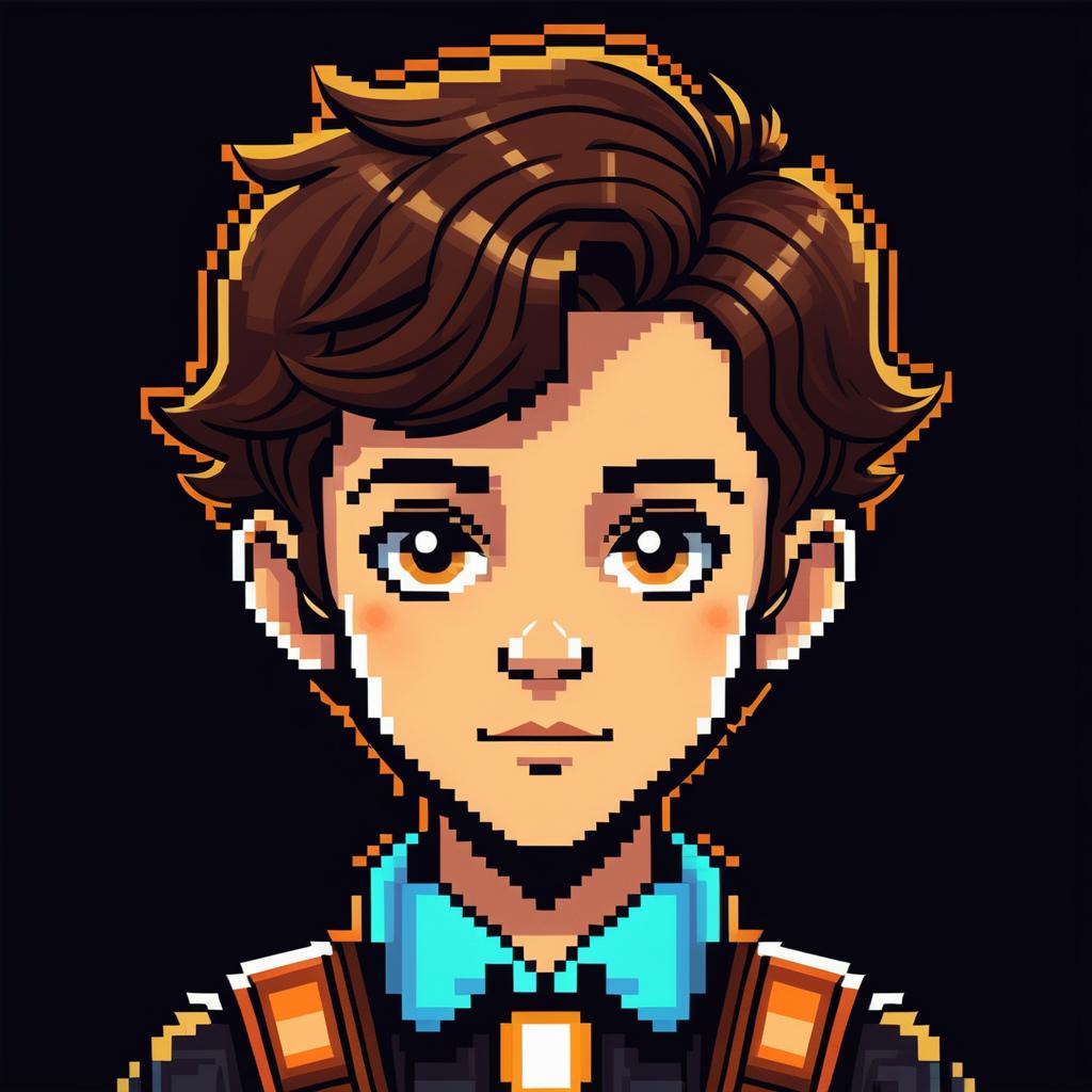 Whimsical NPC Portrait for Pixel Game