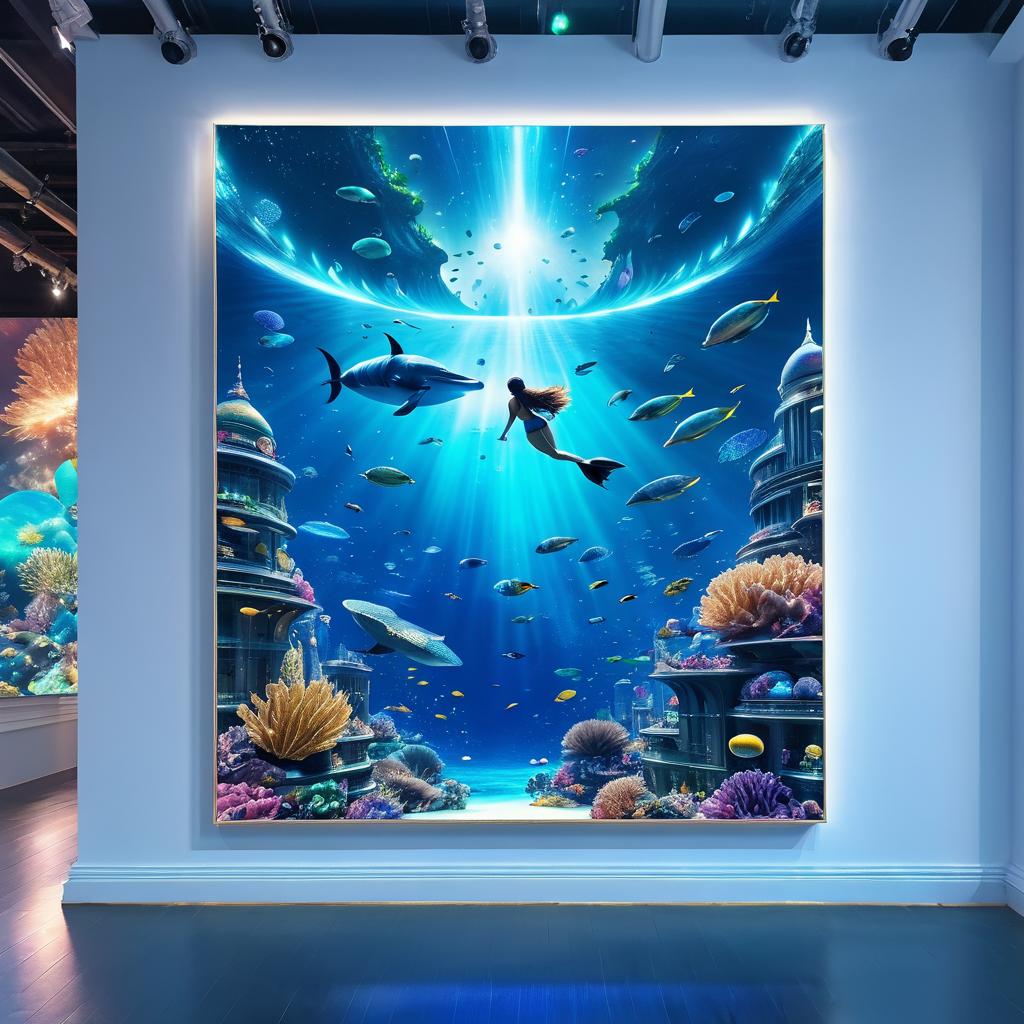 Epic Underwater City Mermaid Movie Poster