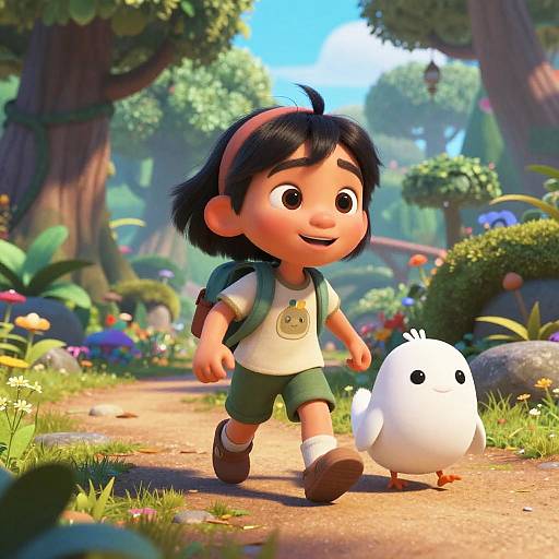 Pixar-Style Adventure with AI Companion