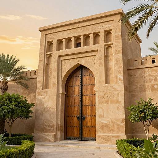 Majestic Middle Eastern Palace Exterior