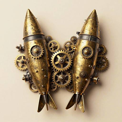 Steampunk Torpedo Gear Art