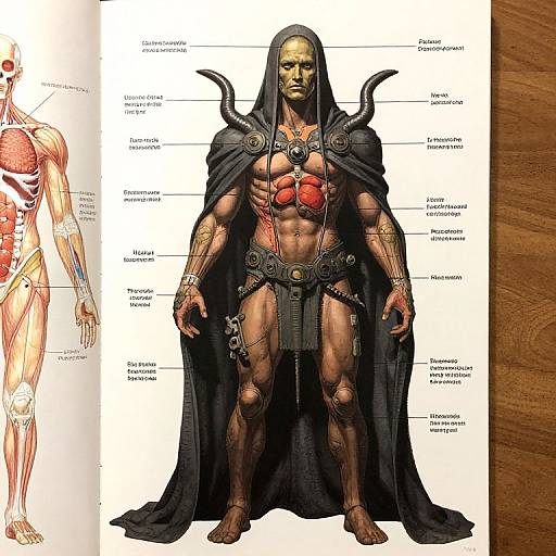 Dramatic Space God Anatomy Poster